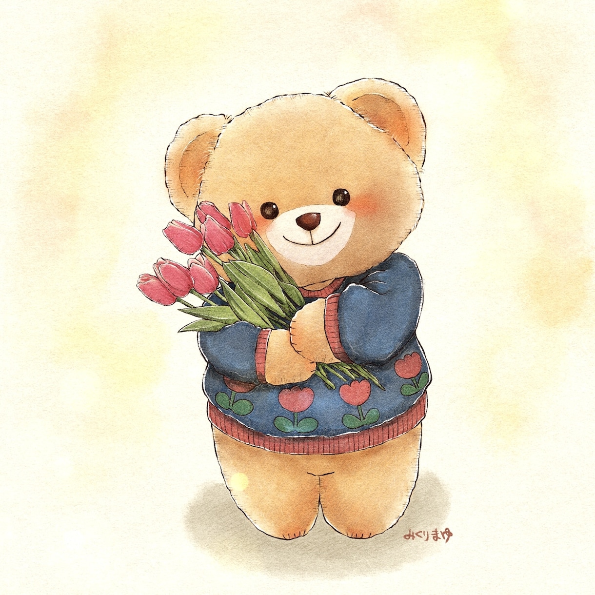 やさしい水彩の動物イラスト描きます お菓子缶や冊子の挿絵などにぴったりです。 イメージ10