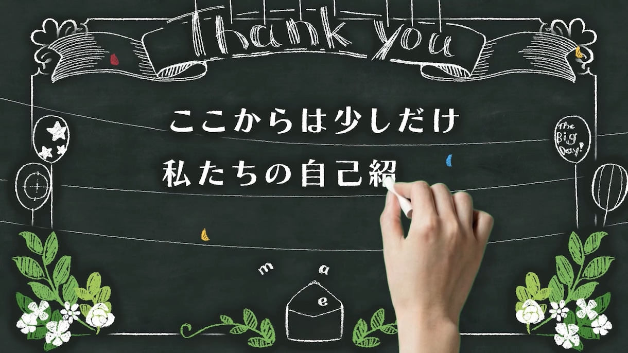 ウェルカムボード風オープニングムービー作ります アニメーションが楽しい♪おしゃれで可愛い結婚式ムービー！ イメージ3