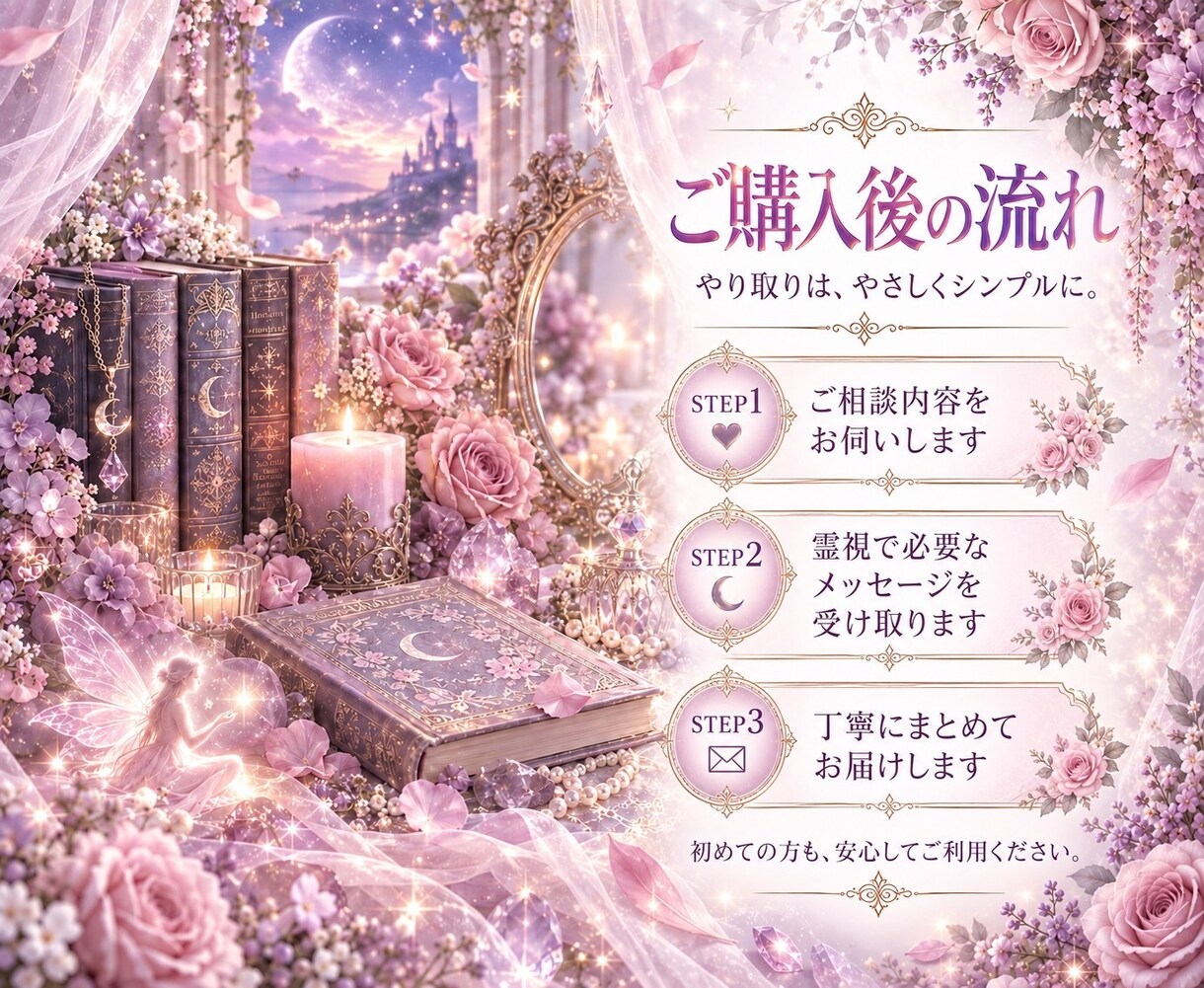 あなたの心に寄り添い、霊視で丁寧に鑑定します 生年月日不要。今のお悩みに必要なメッセージをお届けします イメージ7