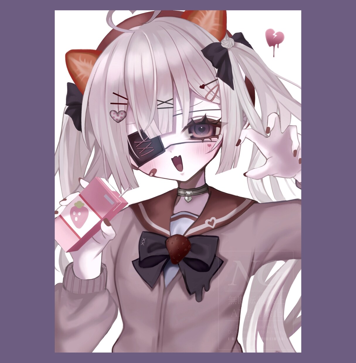 最短7日！ダークめな可愛いイラスト制作致します サムネイル、アイコン、グッズなどに！ イメージ2