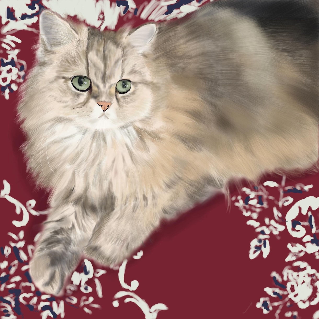 ペットの写真をもとにリアルなイラスト描きます プレゼントや、スマホの待ち受け、アイコンにお使いいただけます イメージ8