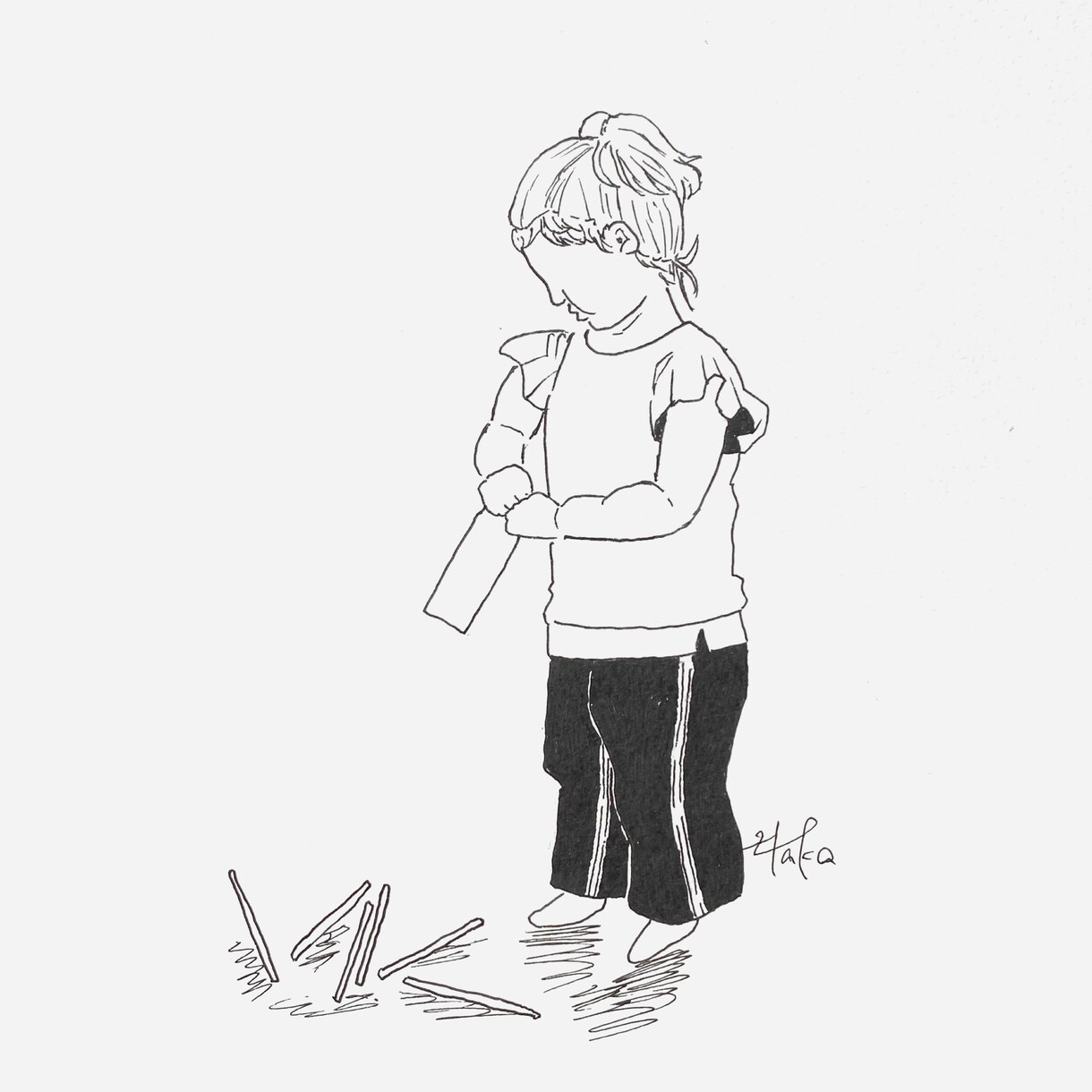 シンプル好きさん集まれ！線画イラストを作成します ご家族、ご友人、ペットとの思い出をアートにしてみませんか？ イメージ6