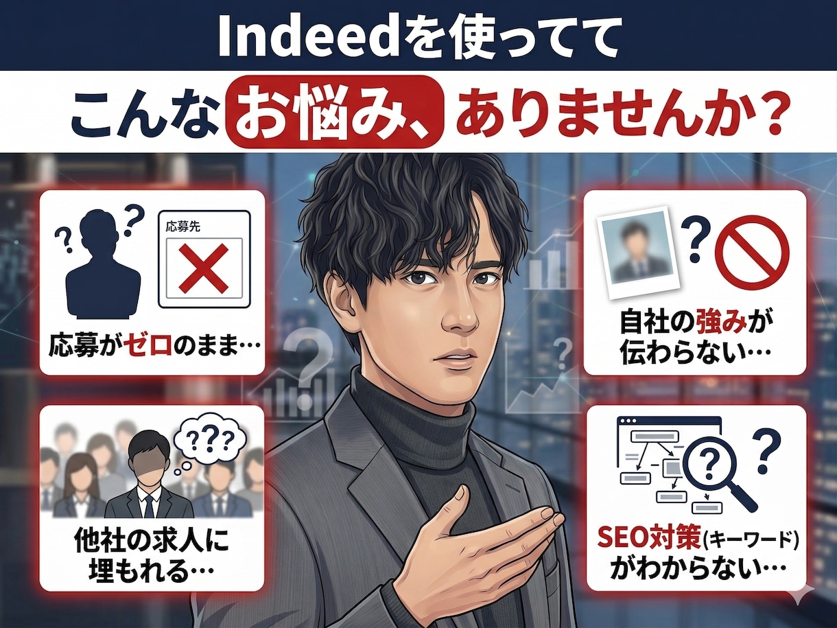 Indeed求人作成。応募の来る原稿を書きます Indeedアルゴリズムを熟知した現役人事「勝てる原稿」作成 イメージ2