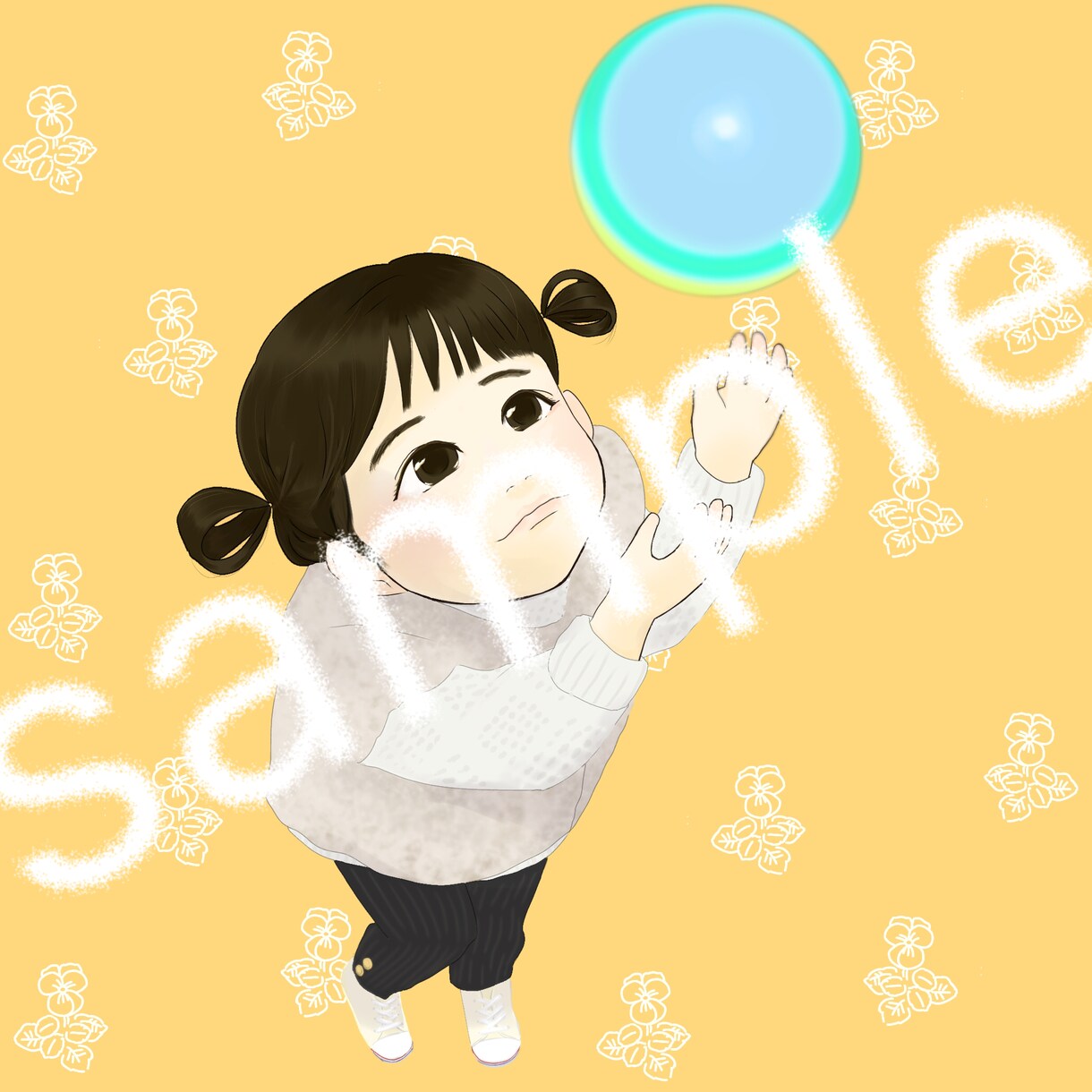 全身で！あなたやお子様の似顔絵を描きます デフォルメを入れたかわいい似顔絵をデータでお渡しします！ イメージ4