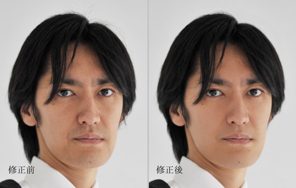マッチングアプリ成功の秘訣！顔写真を清潔顔にします 男性は清潔感が大事！第一印象の顔写真。ナチュラルに修正します イメージ3