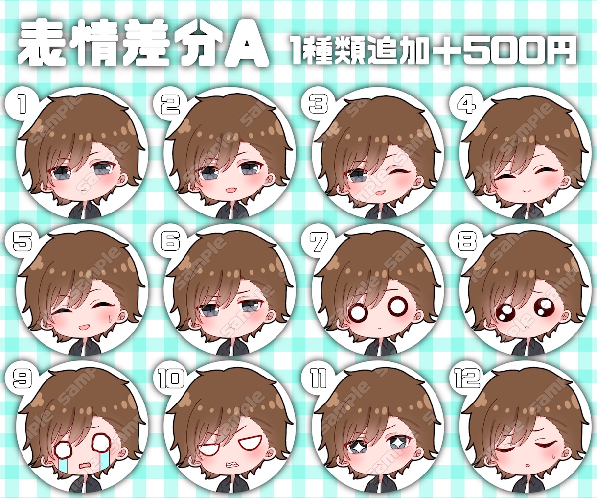 商用利用無料！ミニキャラアイコン描きます SNS等で使える全身ミニキャライラスト！ イメージ7