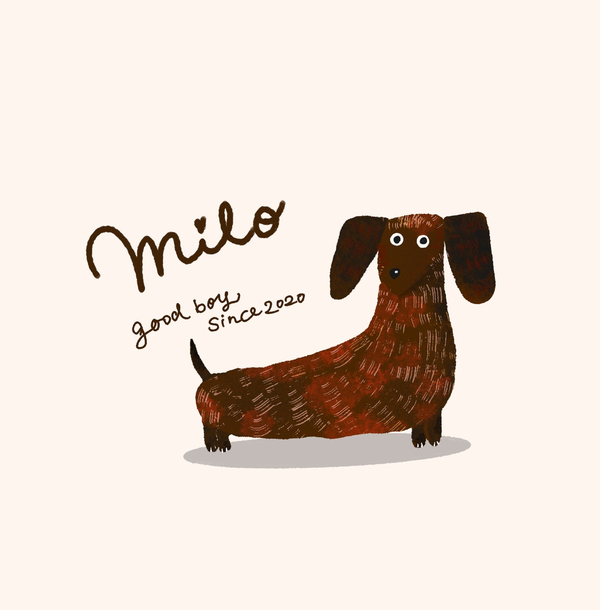 うちの子を絵本のようなイラストで描きます 犬・猫｜特徴をぎゅっとデフォルメ・お名前入り イメージ2