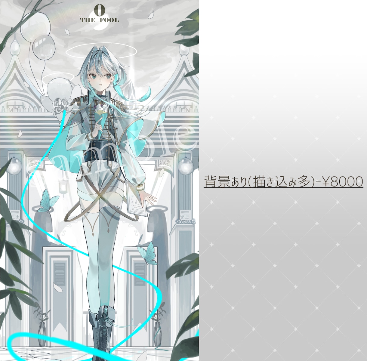 キラキラと高級感のあるイラストを作成します サムネイルやアイコン、trpg立ち絵等にご利用いただけます！ イメージ4