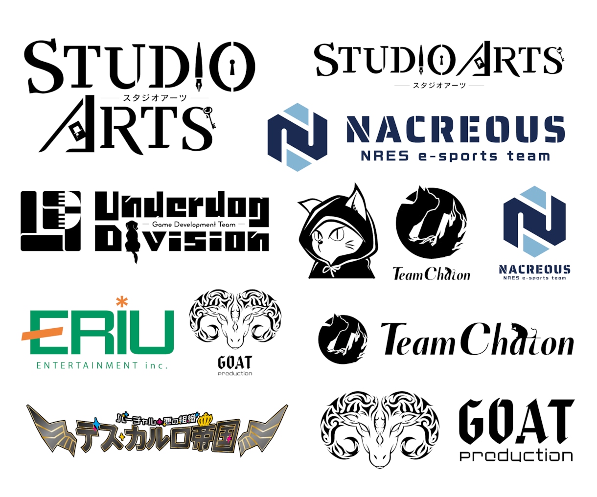チーム・企業・団体のオリジナルロゴを制作します 修正無制限・商用利用可！eスポーツチーム対応◎ イメージ4