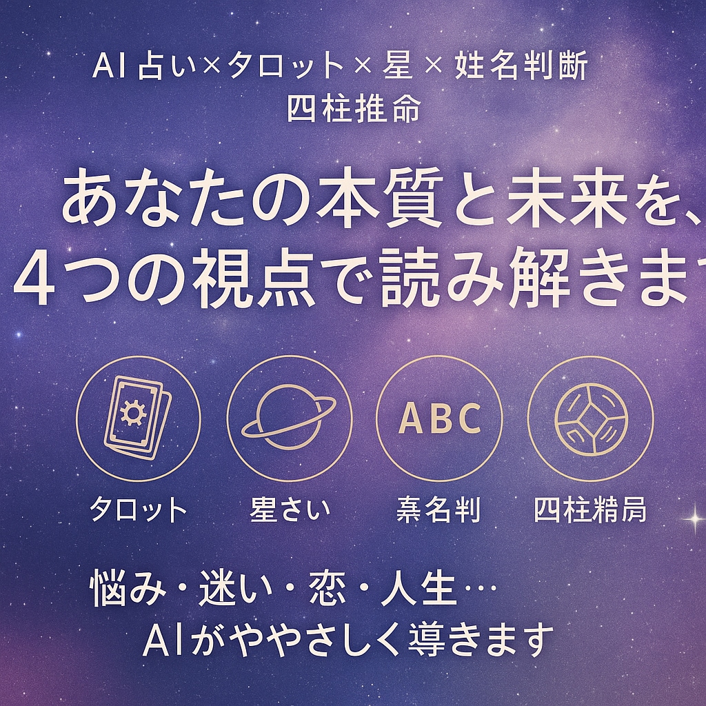 AI占いで多角的に鑑定いたします あなたの「今」と「本質」をAIが読み解きます イメージ2