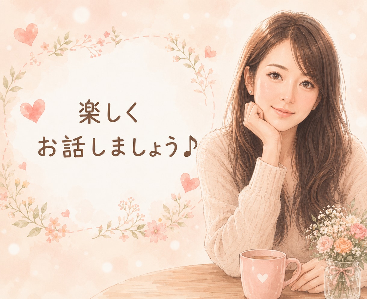 短時間OK✅気軽な雑談♥️お付き合いします 雑談/話し相手/傾聴/趣味/愚痴/ただ話したい/自慢 イメージ3