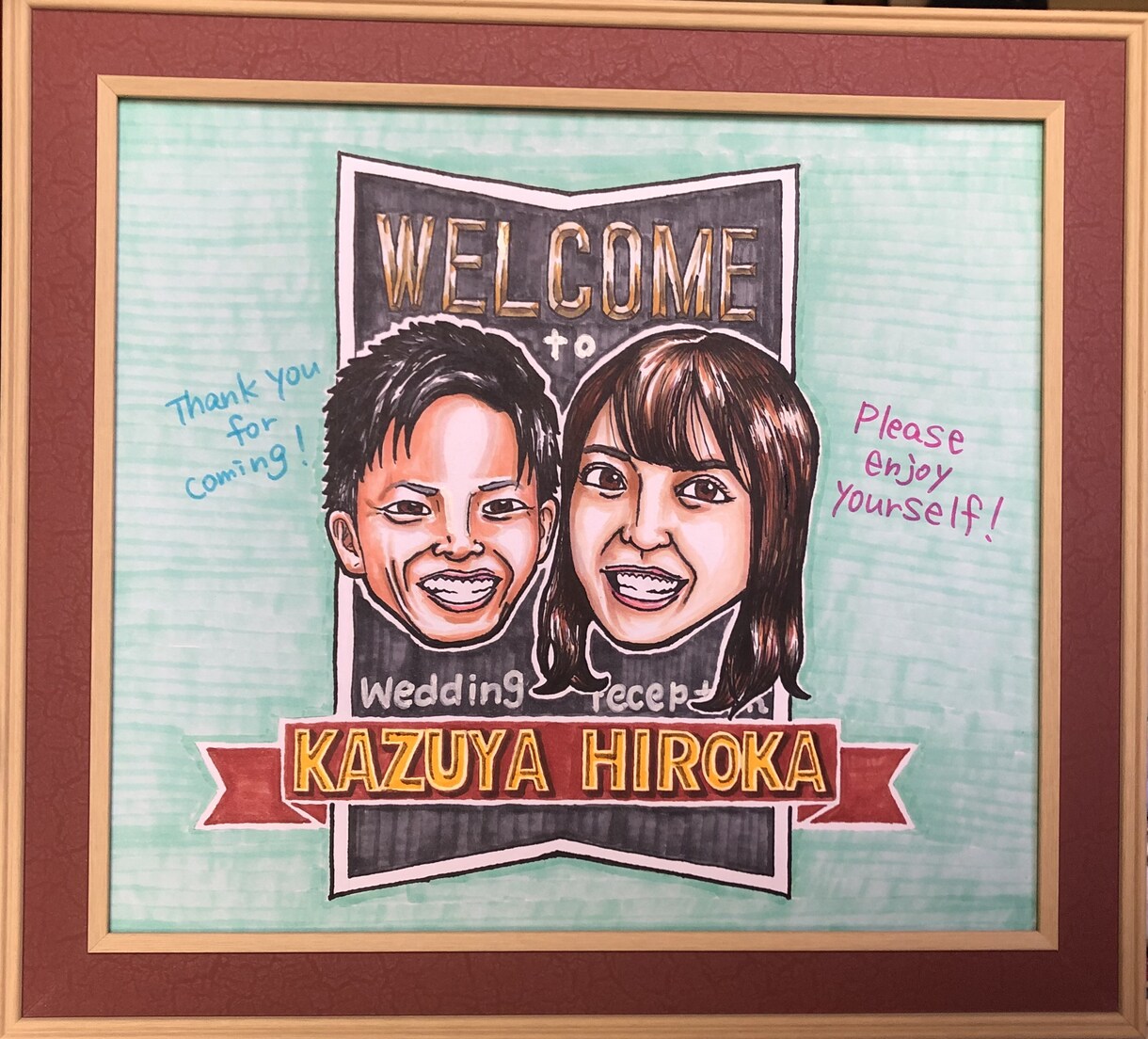 誕生日や結婚式のウェルカムボードをお描きします 誕生日や結婚式のウェルカムボードを探しの方へ イメージ5