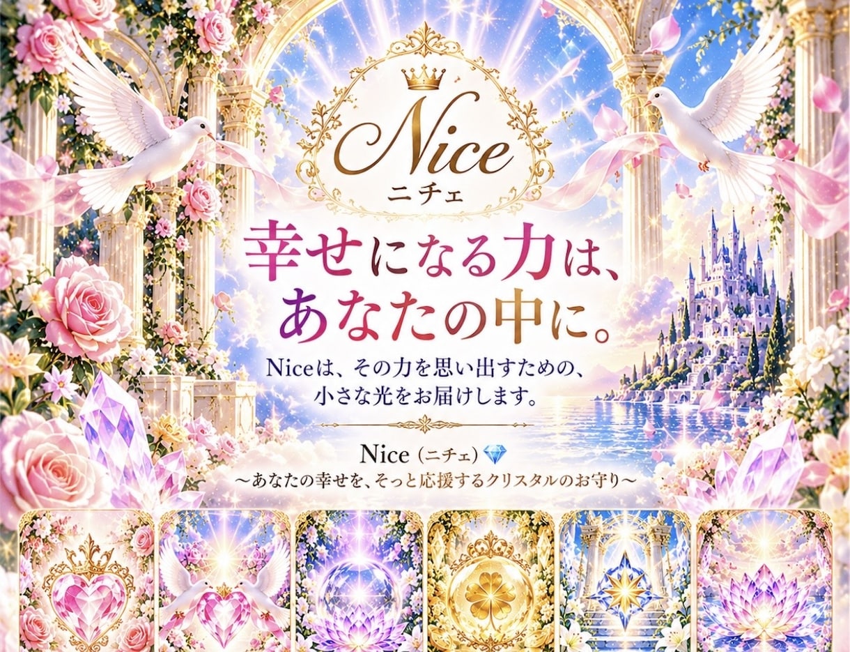 あなたの願いに寄り添うNiceの開運画像を届けます 見るだけで心に希望を灯すNiceのクリスタルパワーを封入済♡ イメージ1
