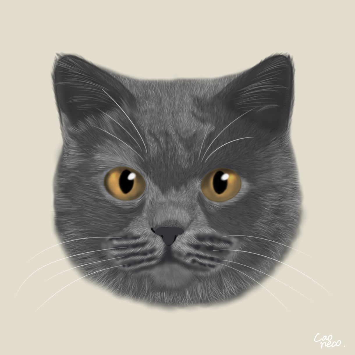 猫似顔絵描きます お写真をもとに可愛い猫ちゃんを描きます イメージ1