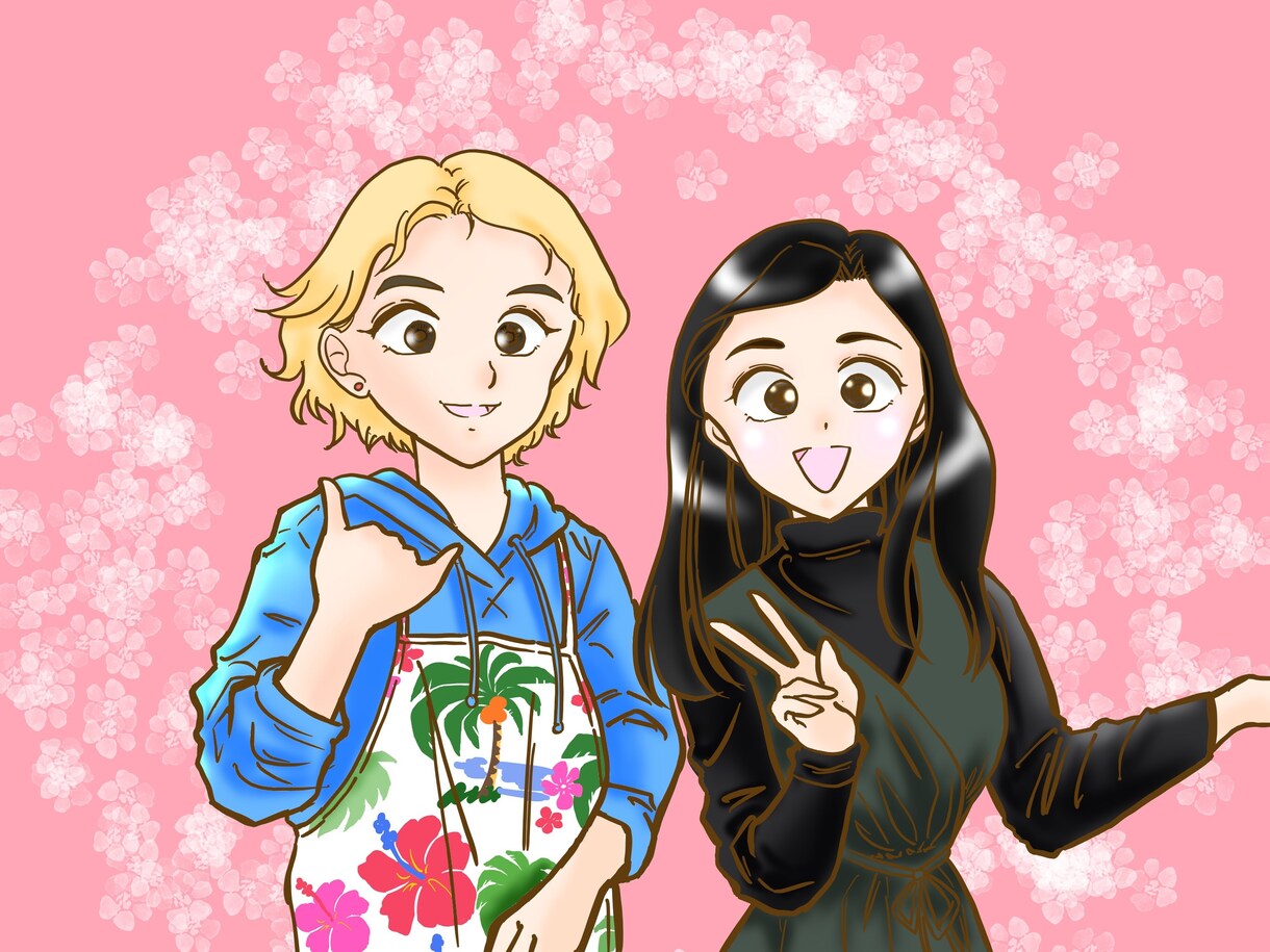 おひとり様分の似顔絵描きます 1枚で1人分の似顔絵をデジタルカラーで描きます イメージ1