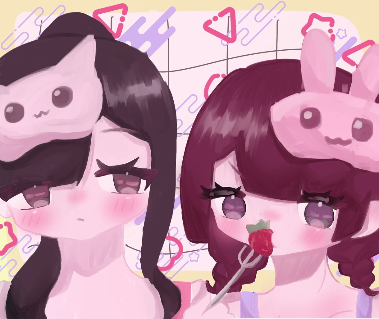 イラスト制作をします かわいい女の子が得意です⊂(  ᴖ ̫ᴖ)⊃♡ イメージ2