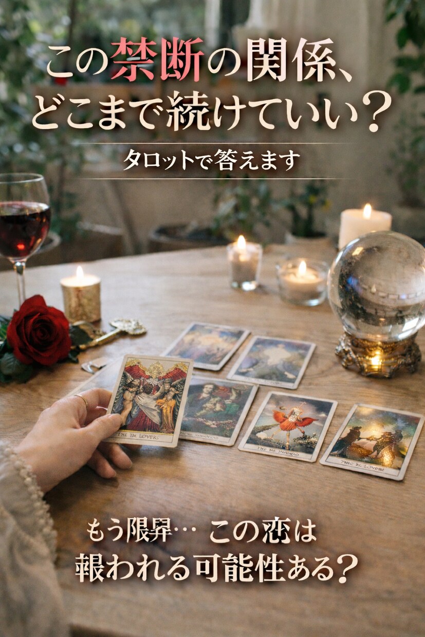 複雑な関係どう向き合うべきか占います もう限界な恋に必要な選択をする イメージ1