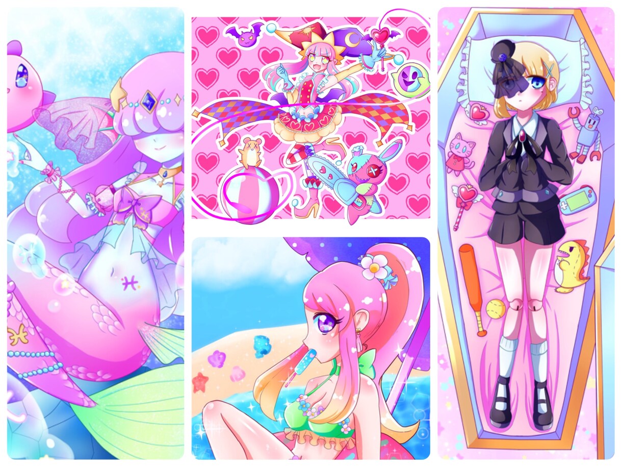 商業利用可✩かわいいイラストお描きします ✩アナログ･デジタル対応✩個人用.一枚絵.立ち絵.挿絵等に！ イメージ2