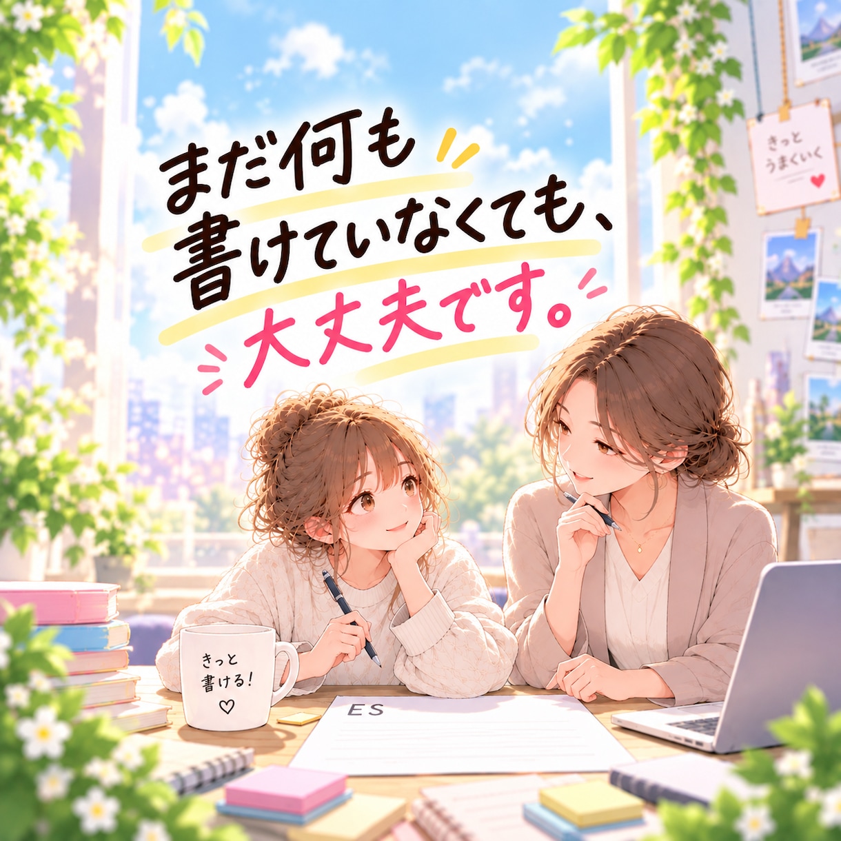 ESが書けない状態から自己PR・志望動機を考えます 「何を書けばいい？」から大丈夫。一緒に強み・経験を見つけます イメージ2