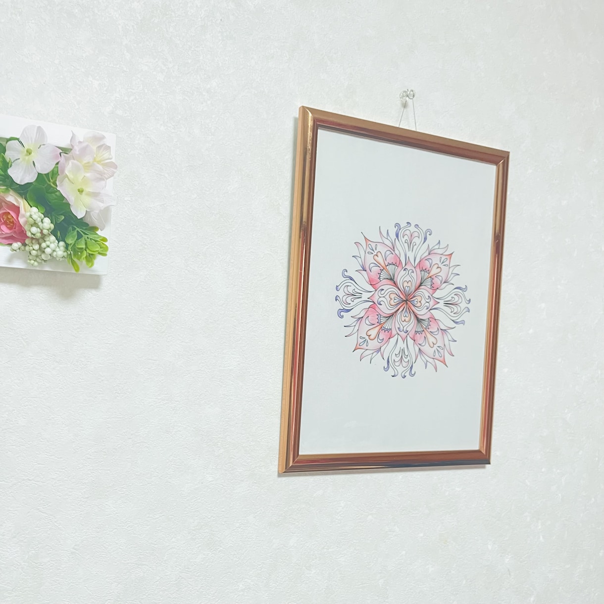 世界に一つだけの手描き曼荼羅アートを制作します 癒し・インテリアにぴったりなアートです イメージ2