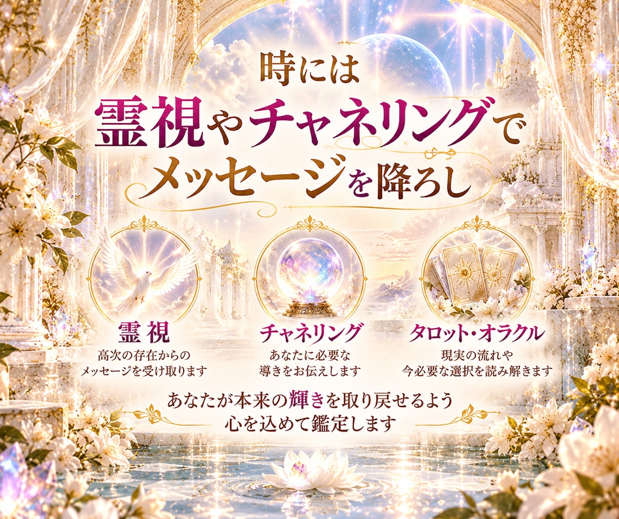 霊視×浄化☪️あなたの守護霊に繋がり霊視鑑定します ✅龍神様の導き✅心のモヤモヤがスッキリ解決✅何でもご相談OK イメージ3