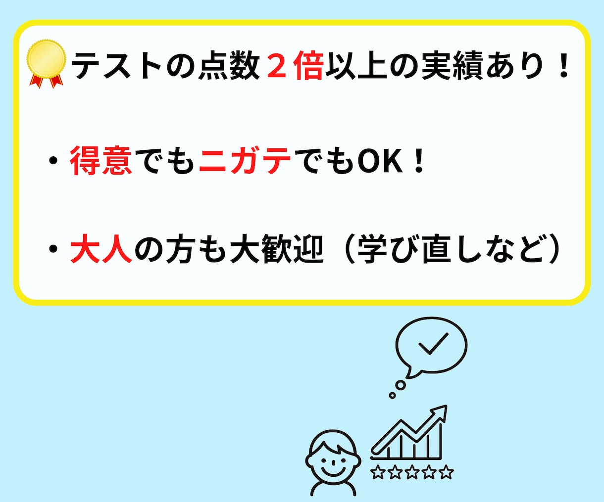算数・数学・理科・物理、ニガテに寄り添い教えます 大人もOK！数学嫌いは恥ずかしい事じゃない！得意な人もOK イメージ5