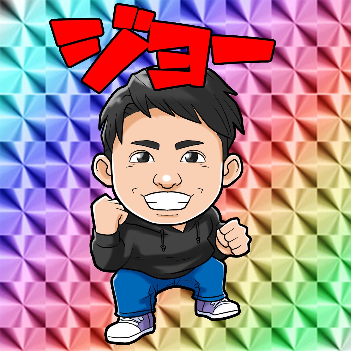 ビックリマンシール風　似顔絵　お描きいたします シール印刷サポートいたします♪ イメージ5