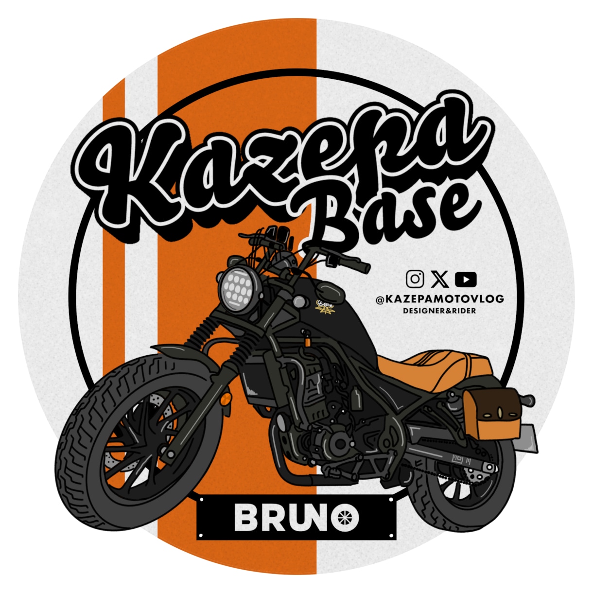 バイクステッカーやSNSアイコン用デザイン描きます 特徴を活かしたデザインであなたの愛車を愛を込めて描きます！ イメージ9