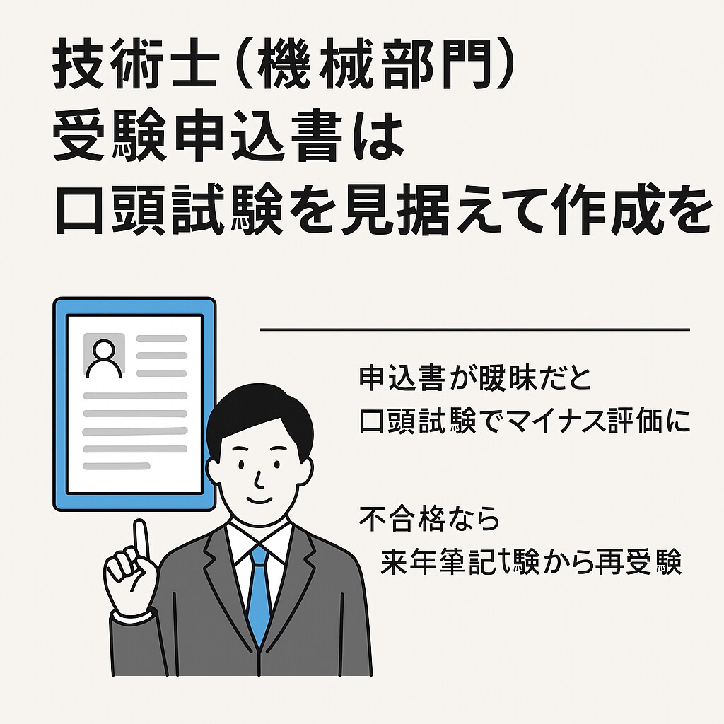 技術士（機械部門）受験申込書を合格仕様に指導します 受験対策本執筆者があなたの申込書を“合格レベル”に導きます！ イメージ2