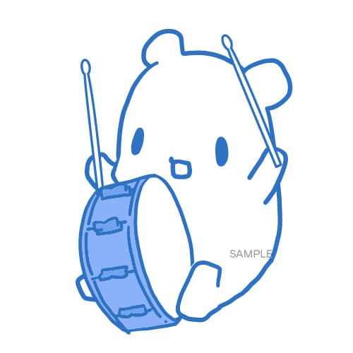 単色ゆるふわアニマル描きます ゆるっと可愛い動物さんをお届けします。 イメージ2