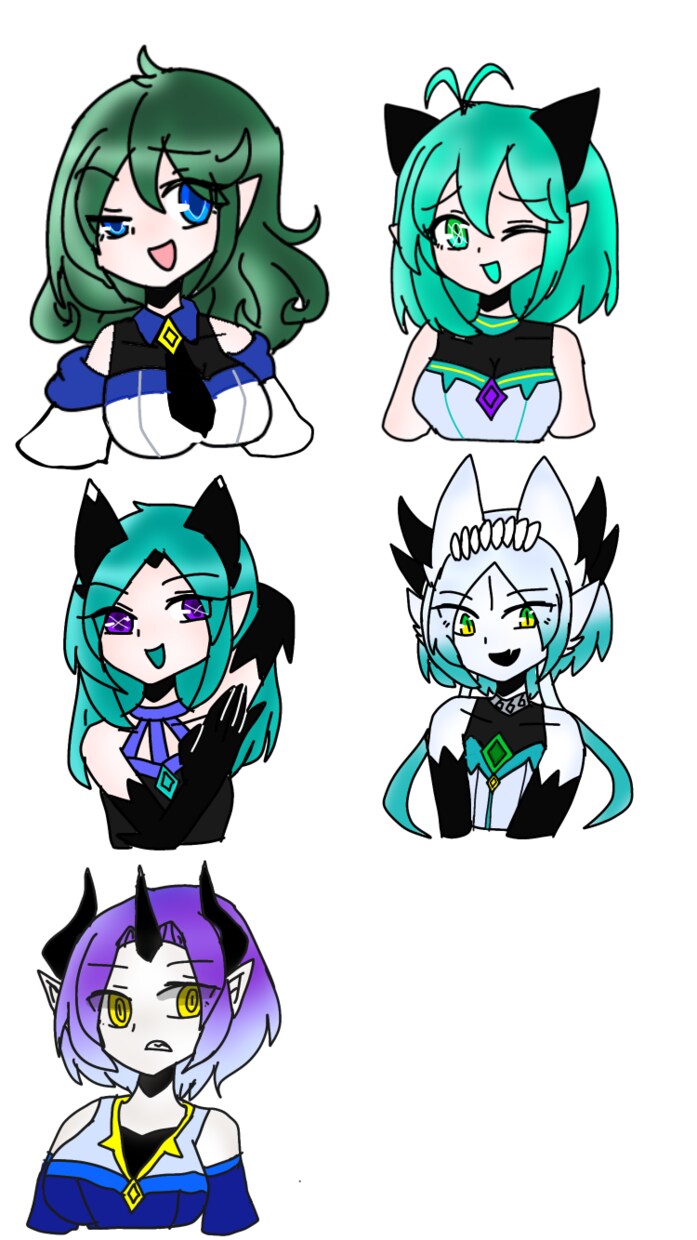 簡易式キャライラスト描きます キャラシートメーカー用にどうですか？ イメージ4