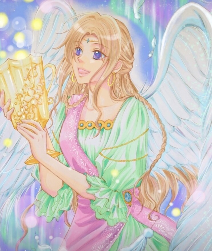 あなたの守護天使を描き、さらなる幸運へと導きます 天使からのサポートが強力になる❤️天使絵と一言メッセージ イメージ5