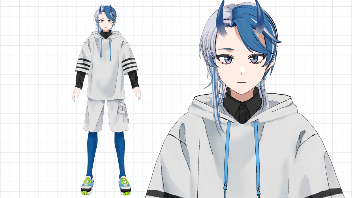 VRoidでオリジナル3Dモデルを作ります Vtuber、VRC等で使える３Dモデルです！商用利用可！ イメージ8