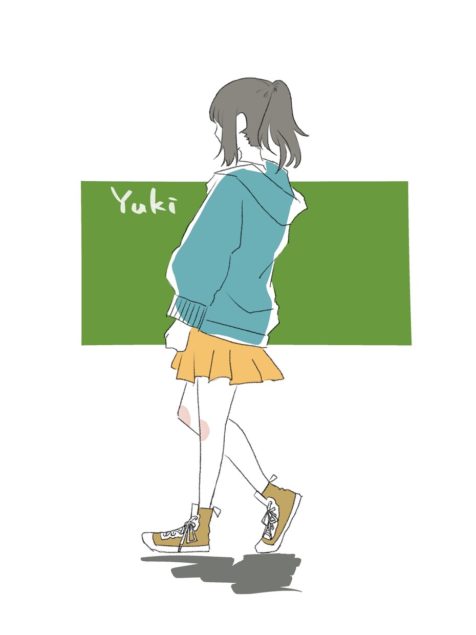 500円でシンプルな女の子後ろ姿描きます 自分で好きな髪型、色などカスタマイズ！！ イメージ3