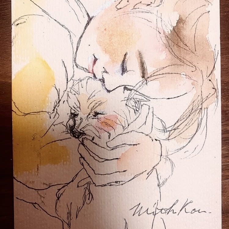 似顔絵｜原画｜丁寧にお描きします 【期間限定】犬猫人物ペット可 プレゼントにも イメージ4