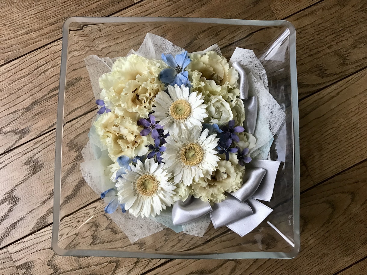 プロポーズの花束ウエディングブーケ記念の花残します ②【スクエアS】大切なお花の保存　ブーケ・プロポーズの花束 イメージ8