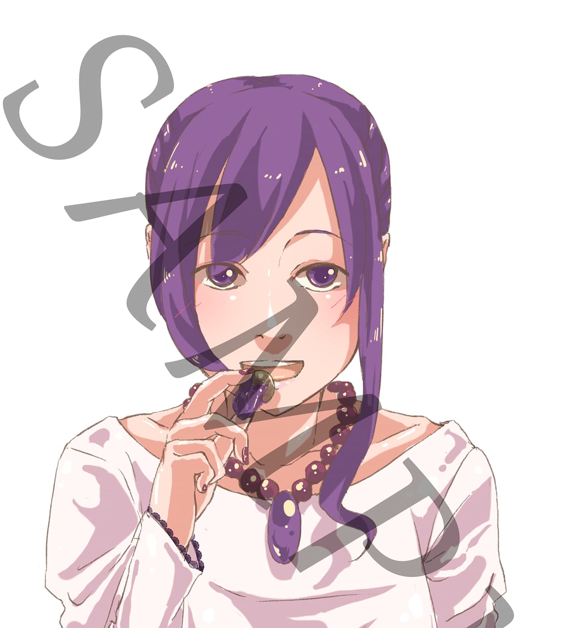 Grape mascot characterます To the mascot of the website. イメージ1