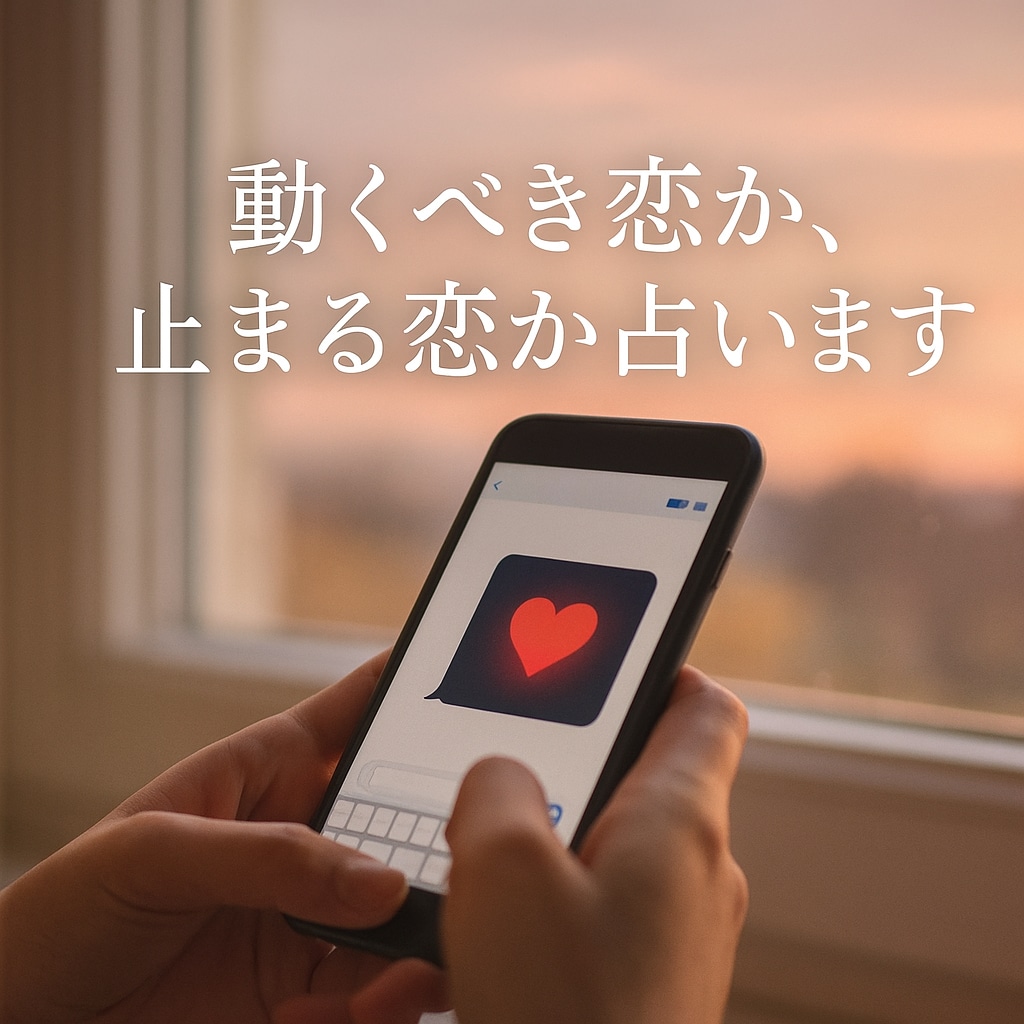 動くべき恋か、止まる恋か占います 今、動くべき？それとも待つべき？“恋のタイミング”を導きます イメージ2