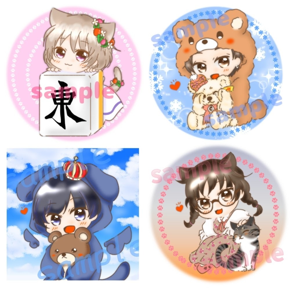 かわいいちびキャライラストご制作します 背景あり・背景透過の２点セットでこのお値段！ イメージ7