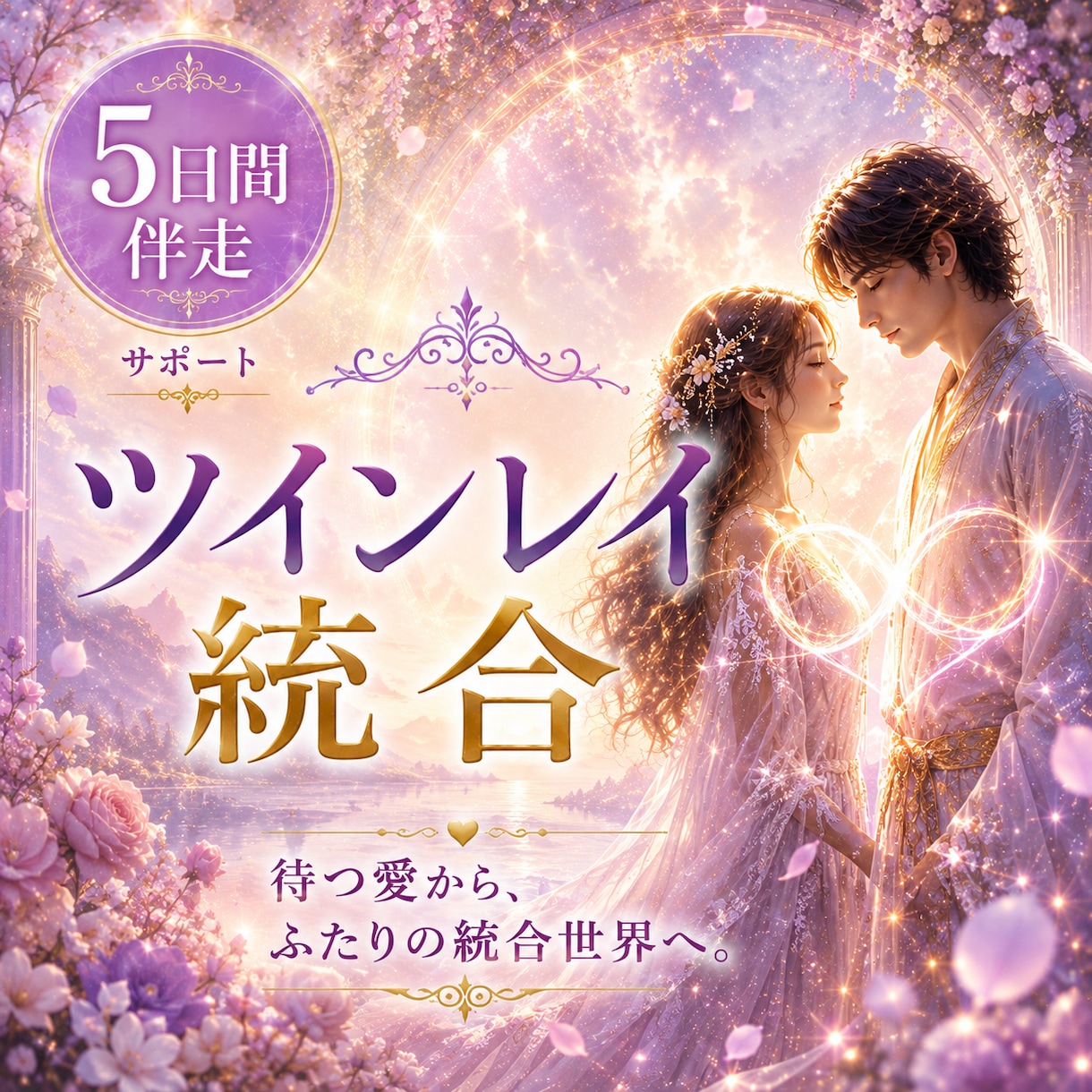 5日間✨ツインレイ統合へ伴走サポートします 【5日間伴走サポート】待つ愛から、ふたりの統合世界へ。 イメージ1