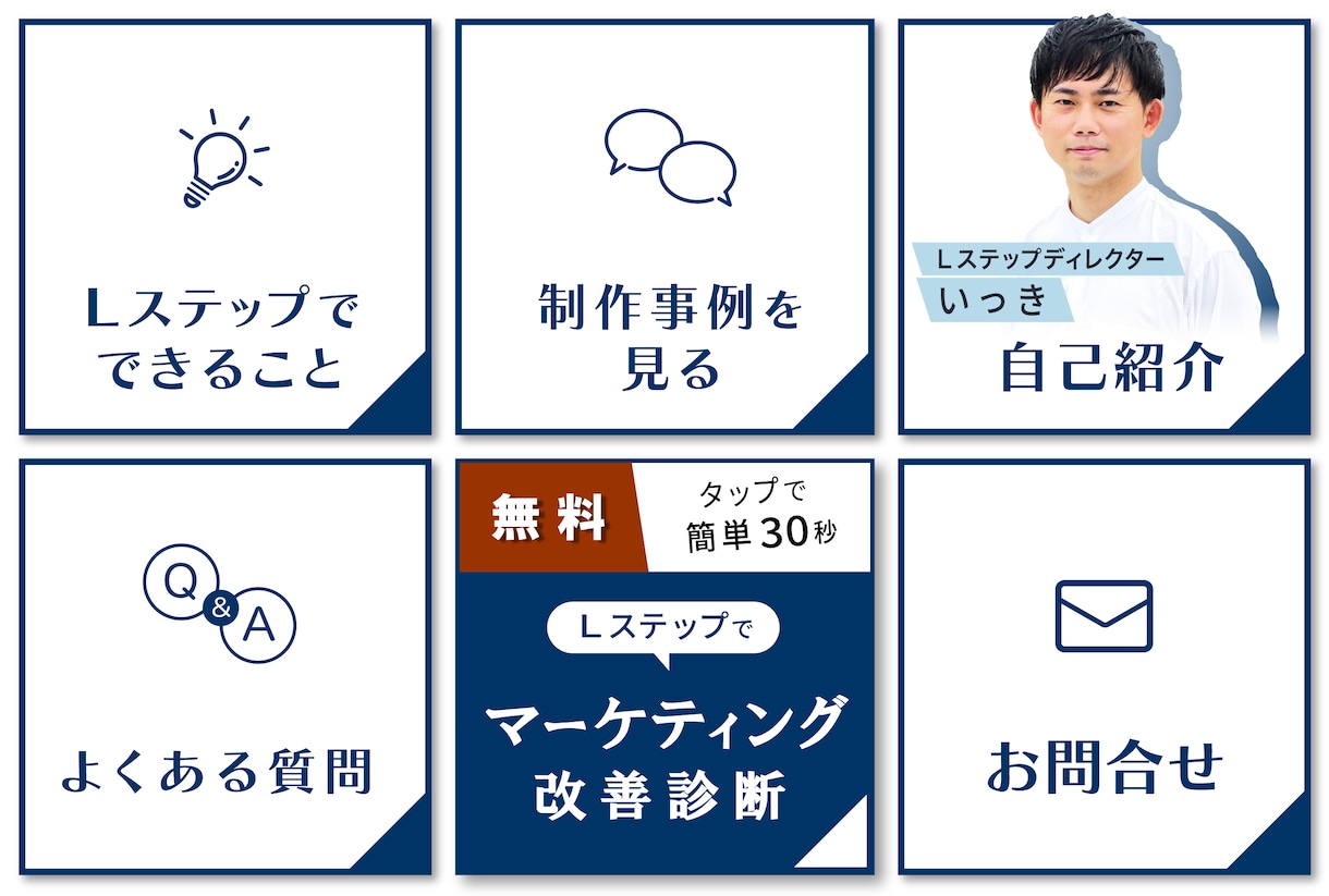 高品質で売れるLステップの構築をします 目標達成する高品質なLステップを構築します。 イメージ7