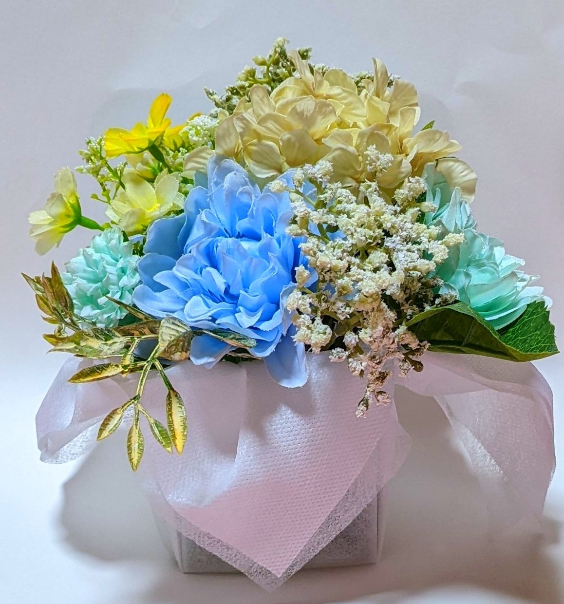 2000円送料込で造花アレンジメントします お手入れが簡単なインテリアをお探しの方へ イメージ2