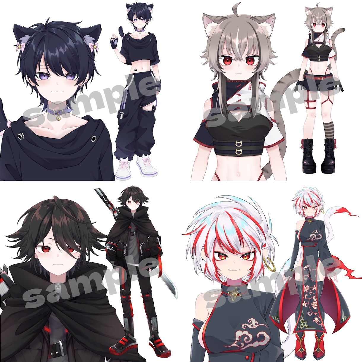 Vtuber向けLive2Dモデル制作致します シンプルなプランでわかりやすくご提供いたします。 イメージ7