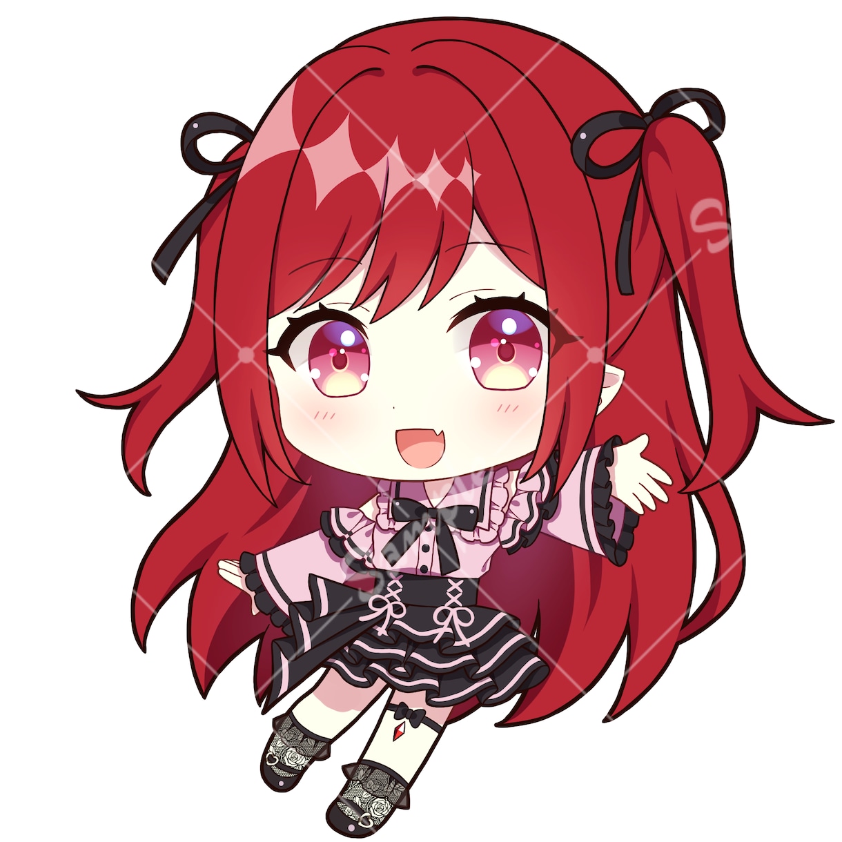 オリジナルの可愛い女の子などのアイコンお描きします SNS等のあなただけのちびキャラのアイコンが欲しい方に! イメージ4