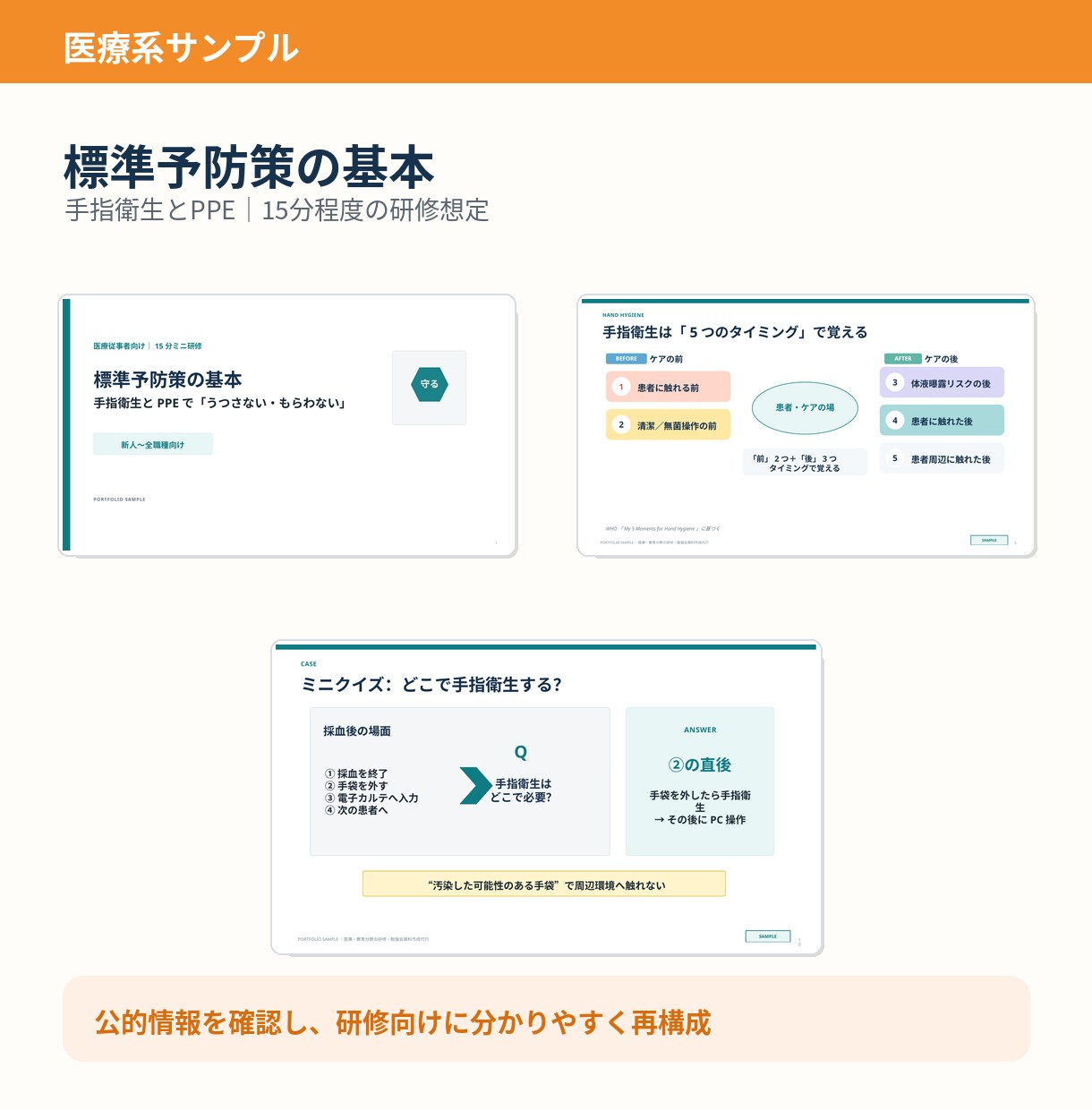 医療・教育分野の研修・勉強会資料を作成します 構成からPowerPoint・発表原稿まで対応 イメージ3