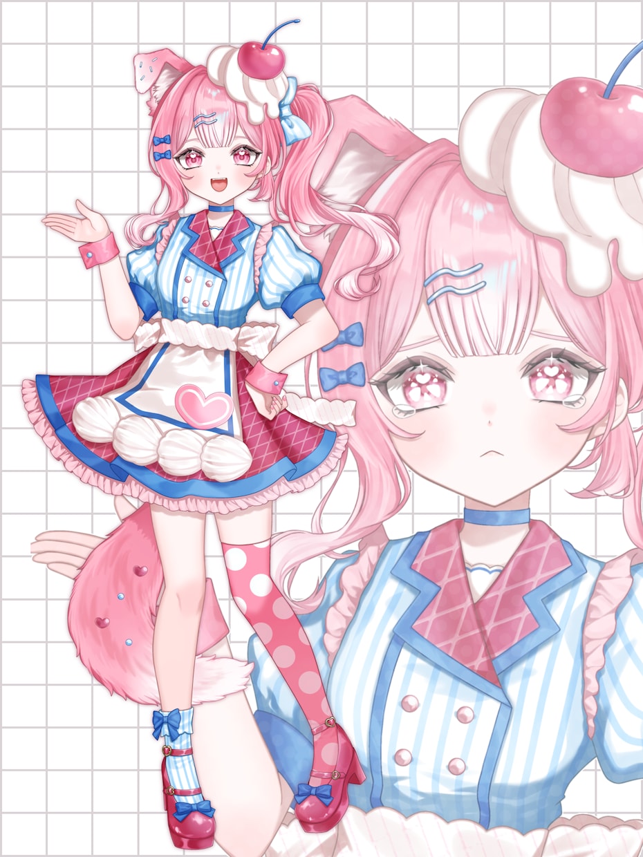 魂募集！完成品IRIAM動作確認済立ち絵販売します 商用利用可|限定１名|ver.4で動作確認済み|表情差分付き イメージ2