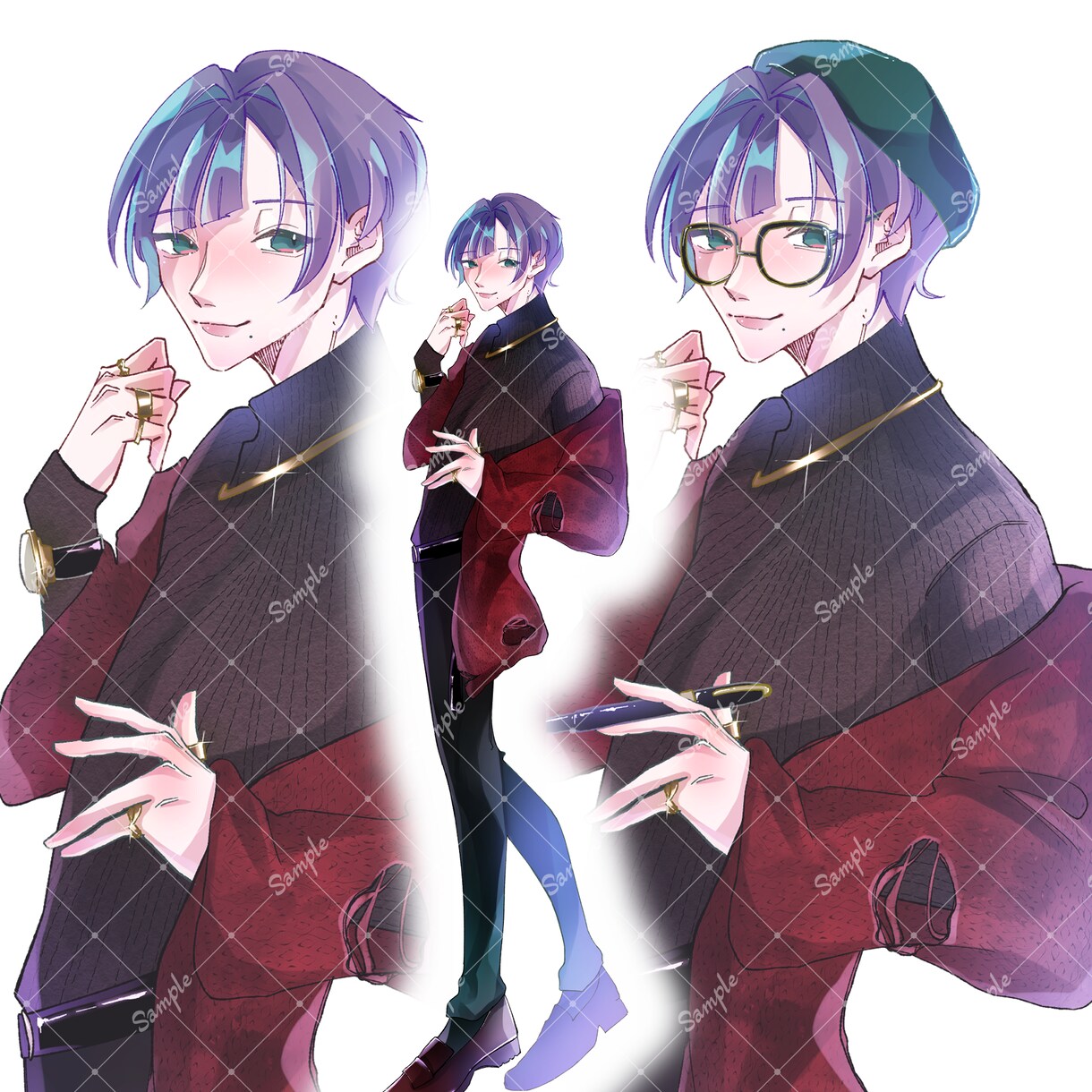 新生活応援サービス付-オリジナル立ち絵つくります 現代でもどんな服装でも老若男女お任せ下さい！ イメージ6