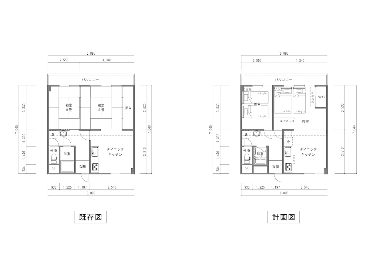 一級建築士が手書き・PDF図面正確にCAD化します 現役一級建築士が“意味を理解した図面”を作図します。 イメージ4