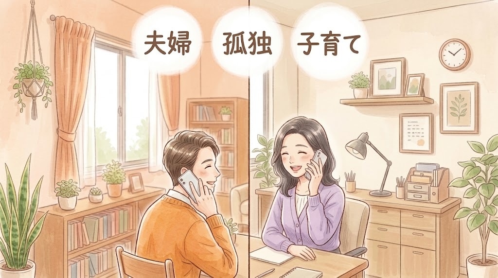 日々の小さなお話を聞きます 人によって内容は大小様々。でも聞いて欲しいに答えます。 イメージ1