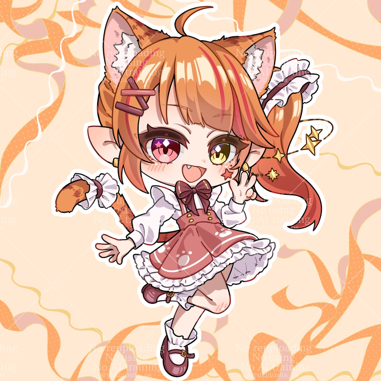商用利用◎2種類の絵柄でミニキャラお描きします SNS・動画・グッズ等に！動きのあるミニキャラが得意です！ イメージ5